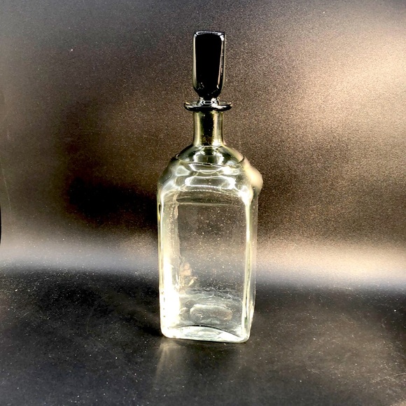 VINTAGE 60s Magnor Smoky Glass Norweigian Hand Blown  Decanter - Picture 1 of 9